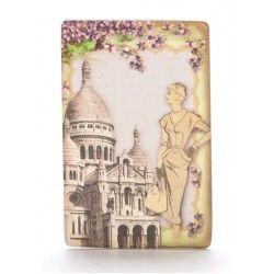 Vintage Floral Lady in White Magnet
